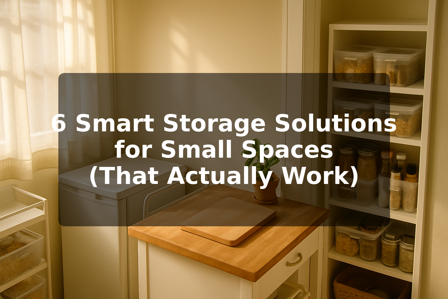 6 Smart Storage Solutions for Small Spaces (That Actually Work)