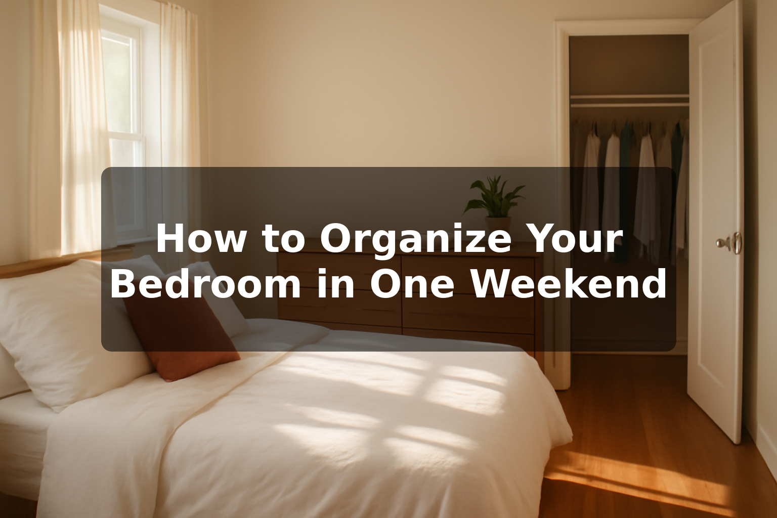How to Organize Your Bedroom in One Weekend (5 Simple Steps)