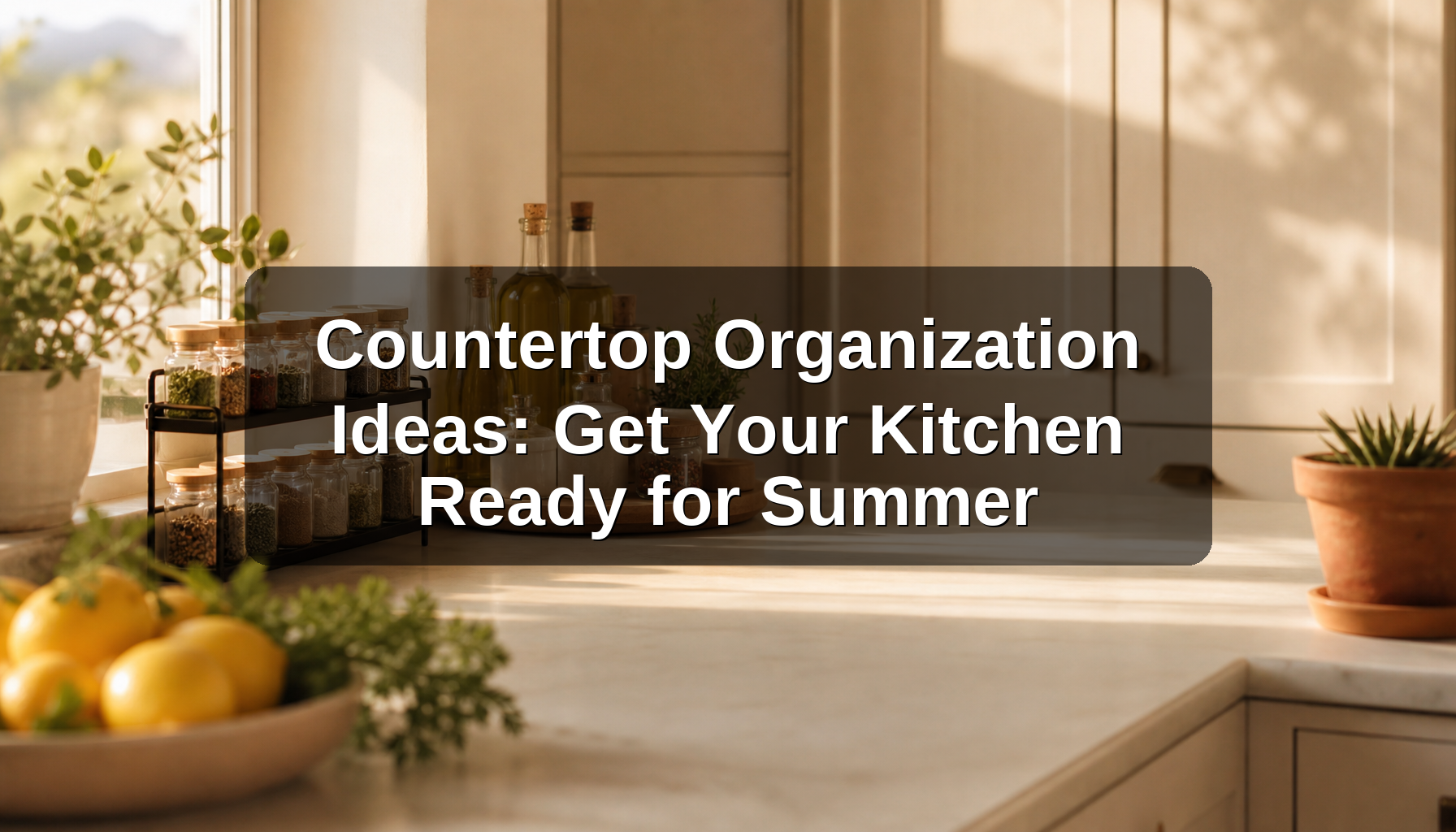 Countertop Organization Ideas: Get Your Kitchen Ready for Summer
