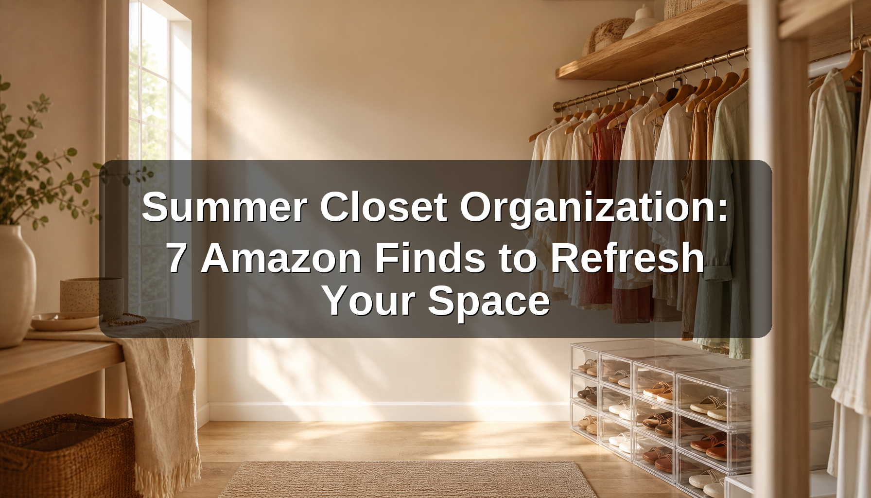 Summer Closet Organization: 7 Amazon Finds to Refresh Your Space