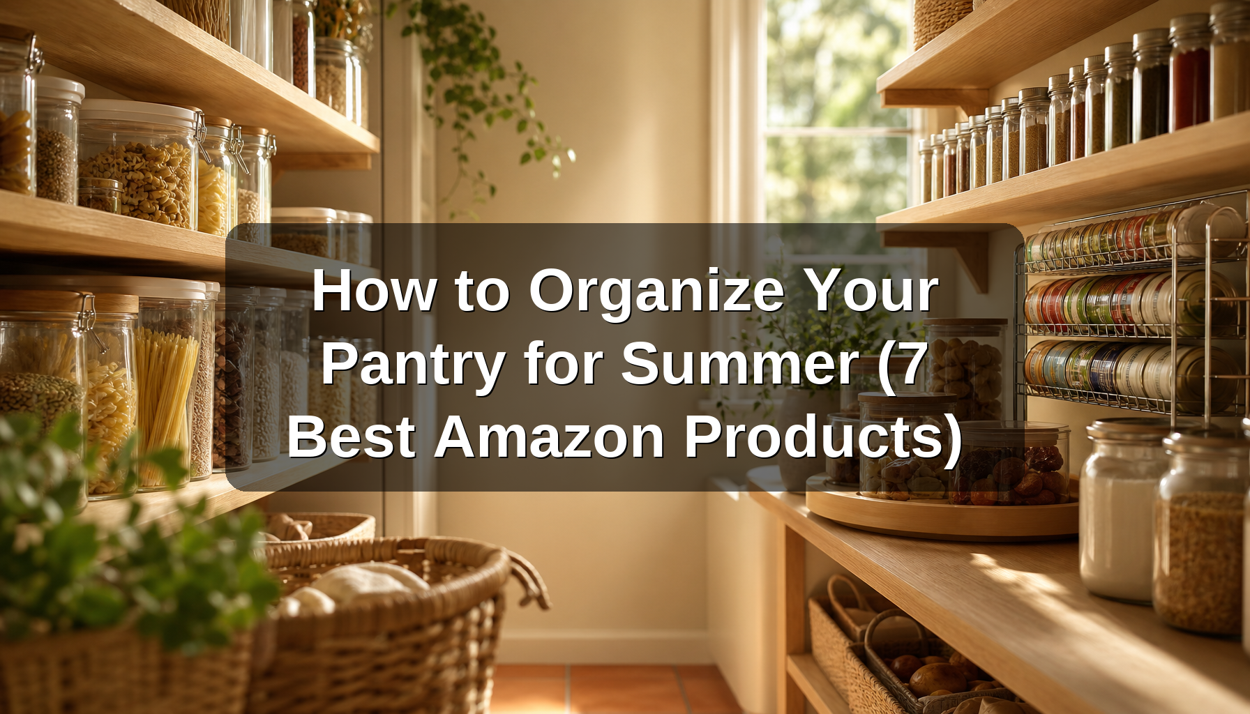 How to Organize Your Pantry for Summer (7 Best Amazon Products)