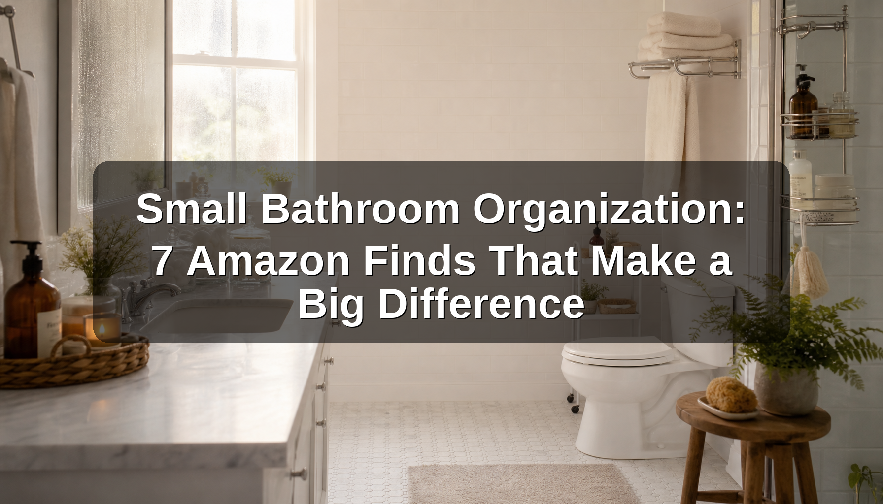 Small Bathroom Organization: 7 Amazon Finds That Make a Big Difference