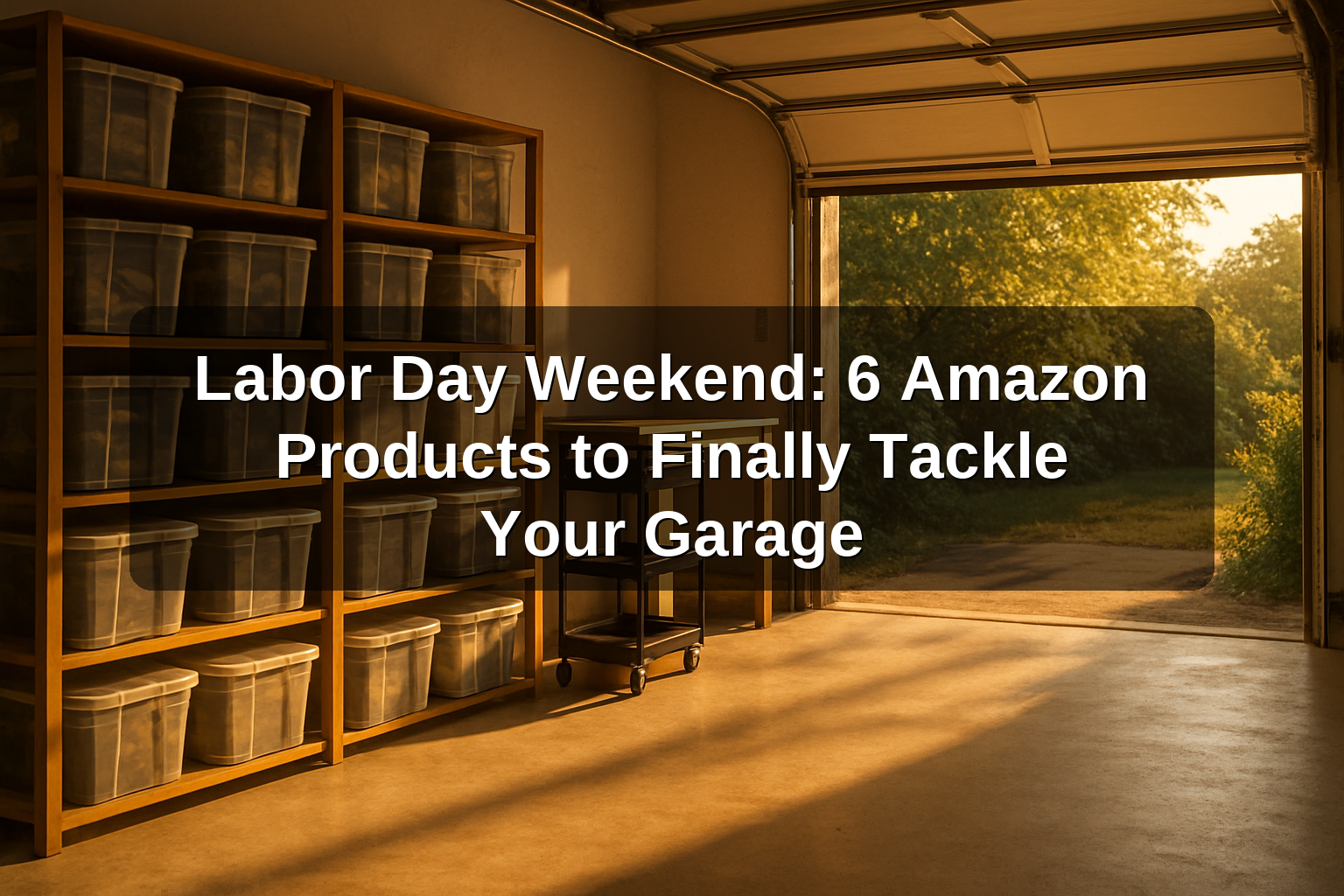 Labor Day Weekend: 6 Amazon Products to Finally Tackle Your Garage