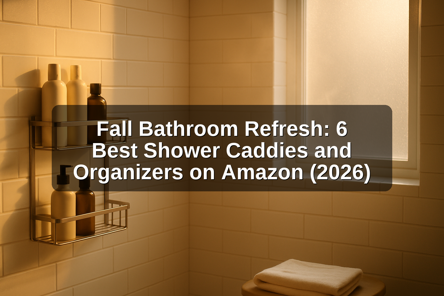 Fall Bathroom Refresh: 6 Best Shower Caddies and Organizers on Amazon (2026)