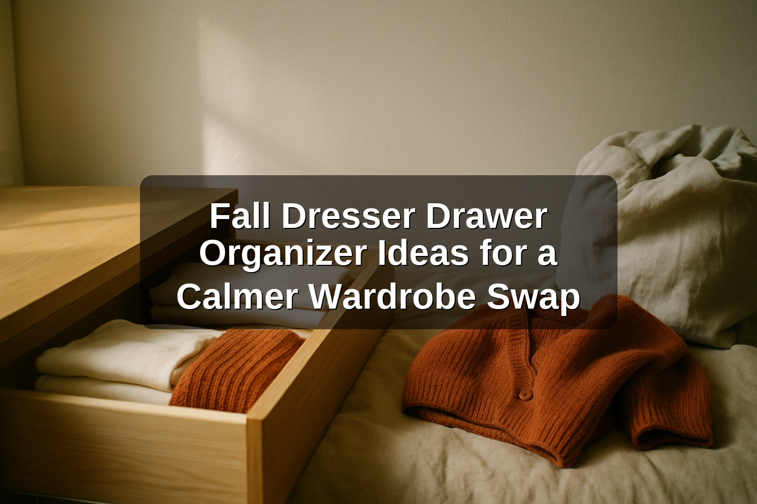 Fall Dresser Drawer Organizer Ideas for a Calmer Wardrobe Swap